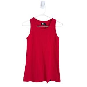 Zyia Active Red Cali Tank Top Ribbed Athletic Workout Activewear Womens Medium